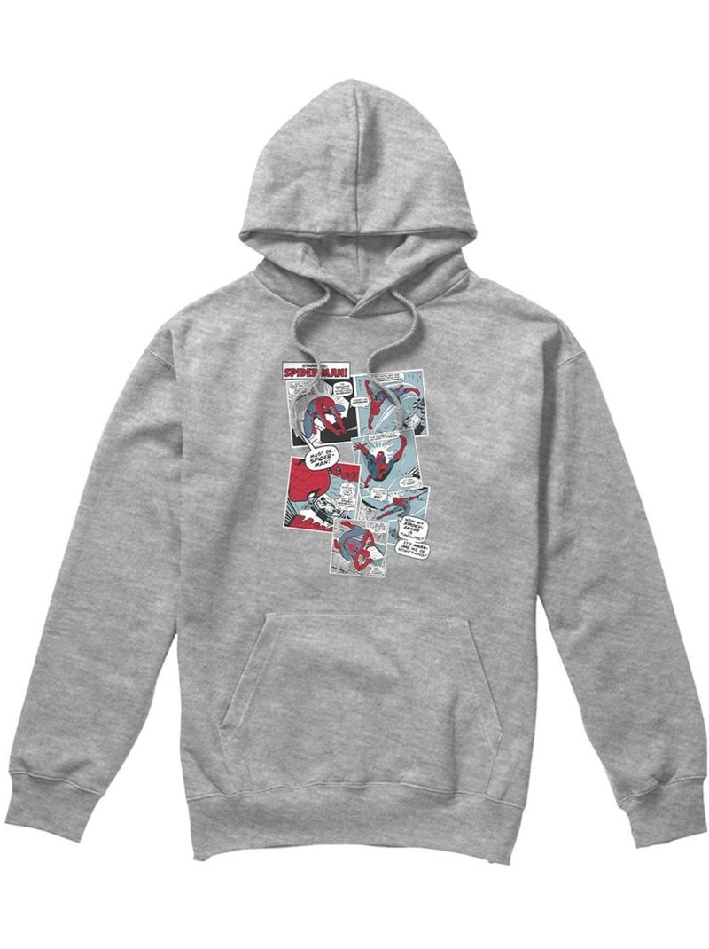 Sweat à capuche - homme araignée Gris chiné - Kiabi