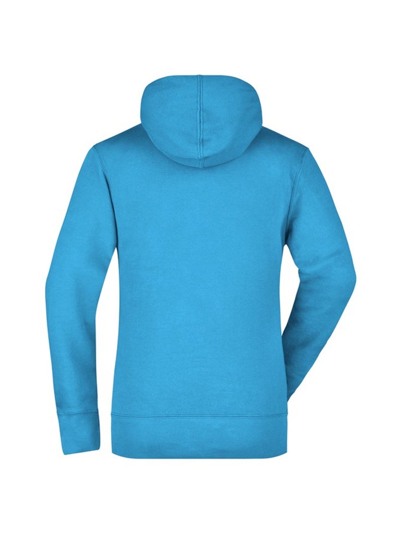 Sweat à capuche - james and nicholson Bleu marine/Turquoise - Kiabi