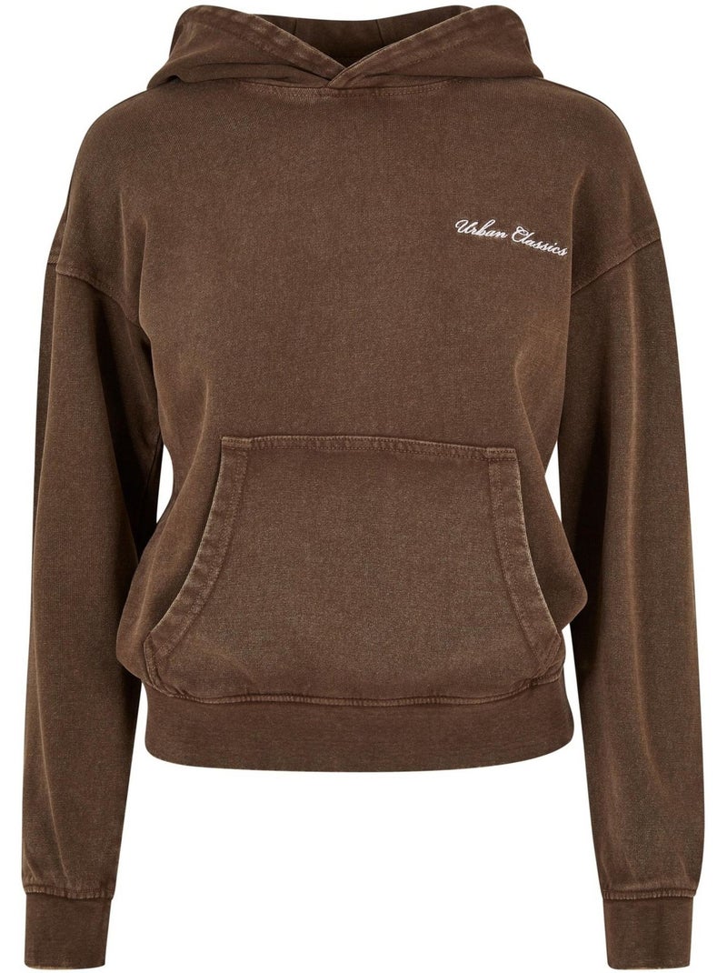 Sweat à capuche - urban classics Marron - Kiabi
