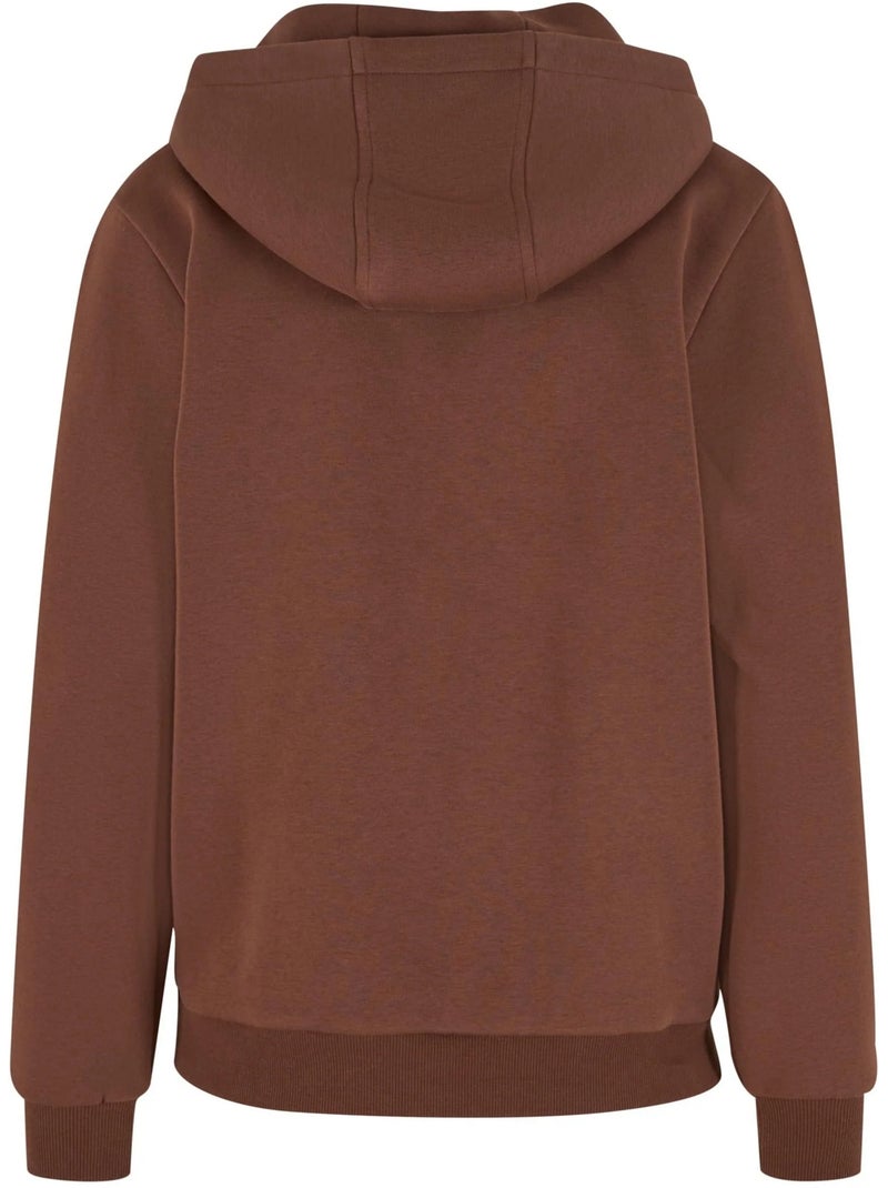 Sweat à capuche - urban classics Marron foncé - Kiabi