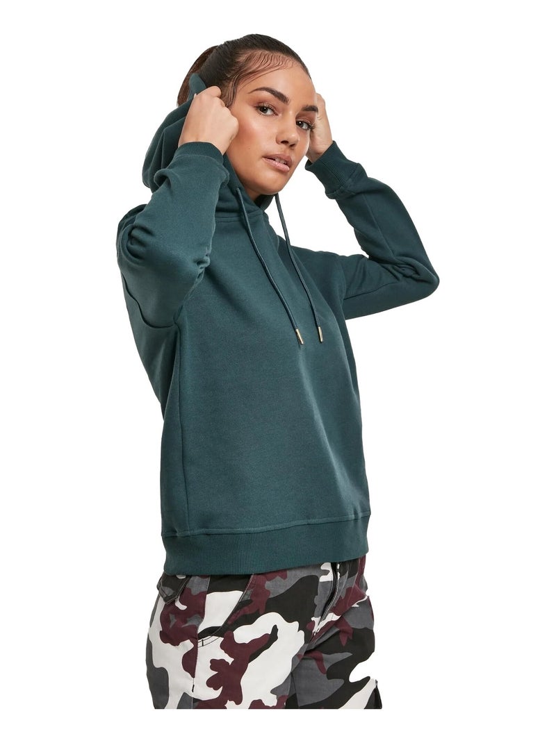 Sweat à capuche - urban classics Vert bouteille - Kiabi
