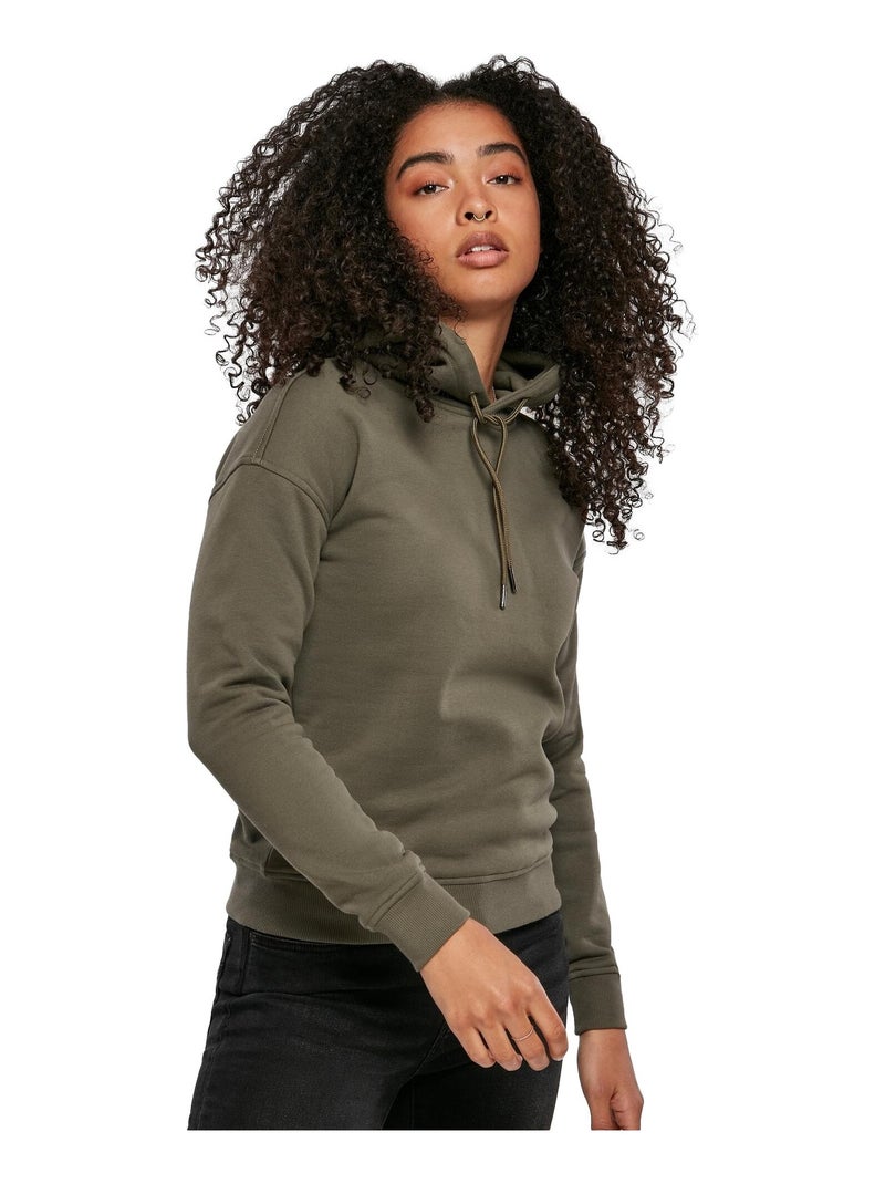 Sweat à capuche - urban classics Vert olive - Kiabi