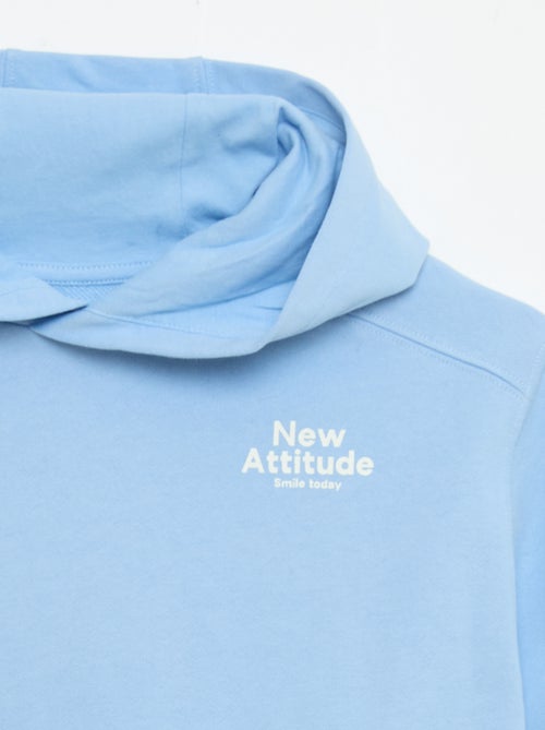 Sweat à capuche à manches courtes - Kiabi