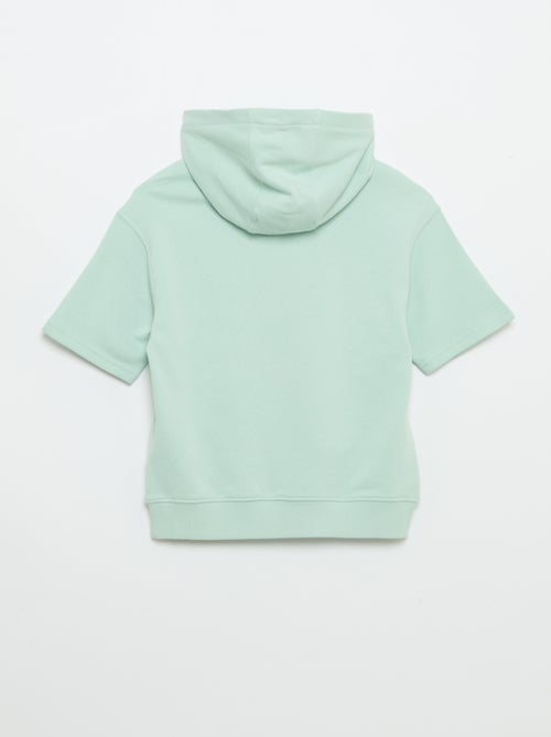 Sweat à capuche à manches courtes - Kiabi Sweat à capuche à manches courtes - Kiabi