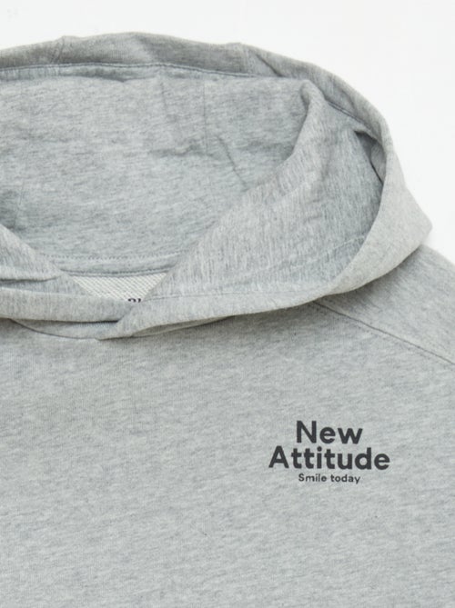 Sweat à capuche à manches courtes - Kiabi