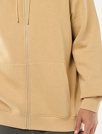 Sweat à capuche à ouverture zippée