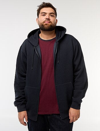 Sweat à capuche à ouverture zippée