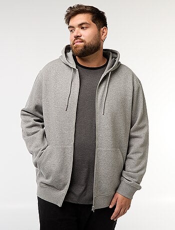 Sweat à capuche à ouverture zippée