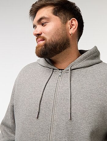 Sweat à capuche à ouverture zippée