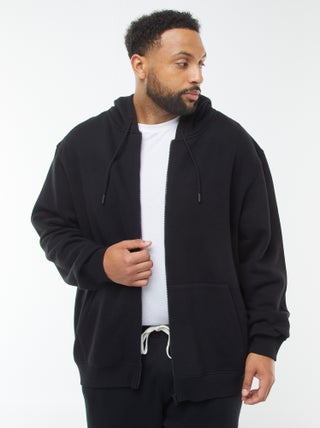 Sweat à capuche à ouverture zippée