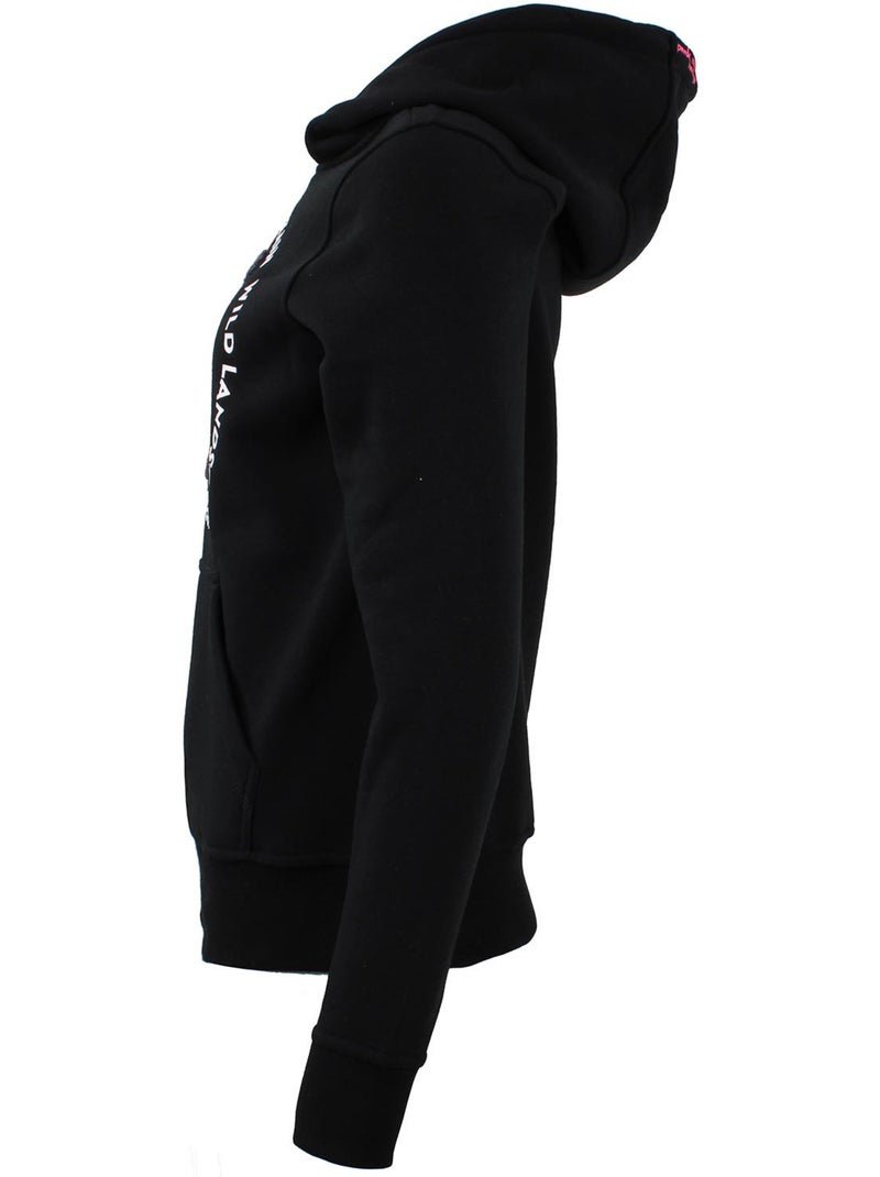 Sweat à capuche   ACONOR - PEAK MOUNTAIN Noir Noir - Kiabi