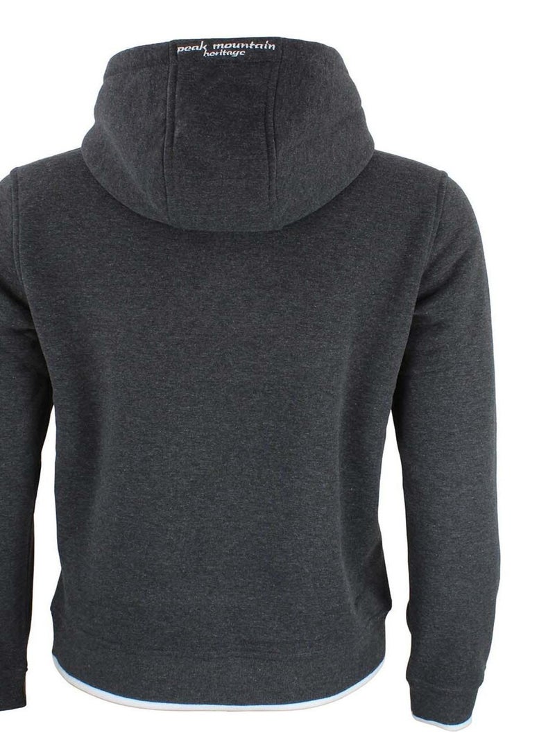 Sweat à capuche   AFLOW - PEAK MOUNTAIN Gris - Kiabi