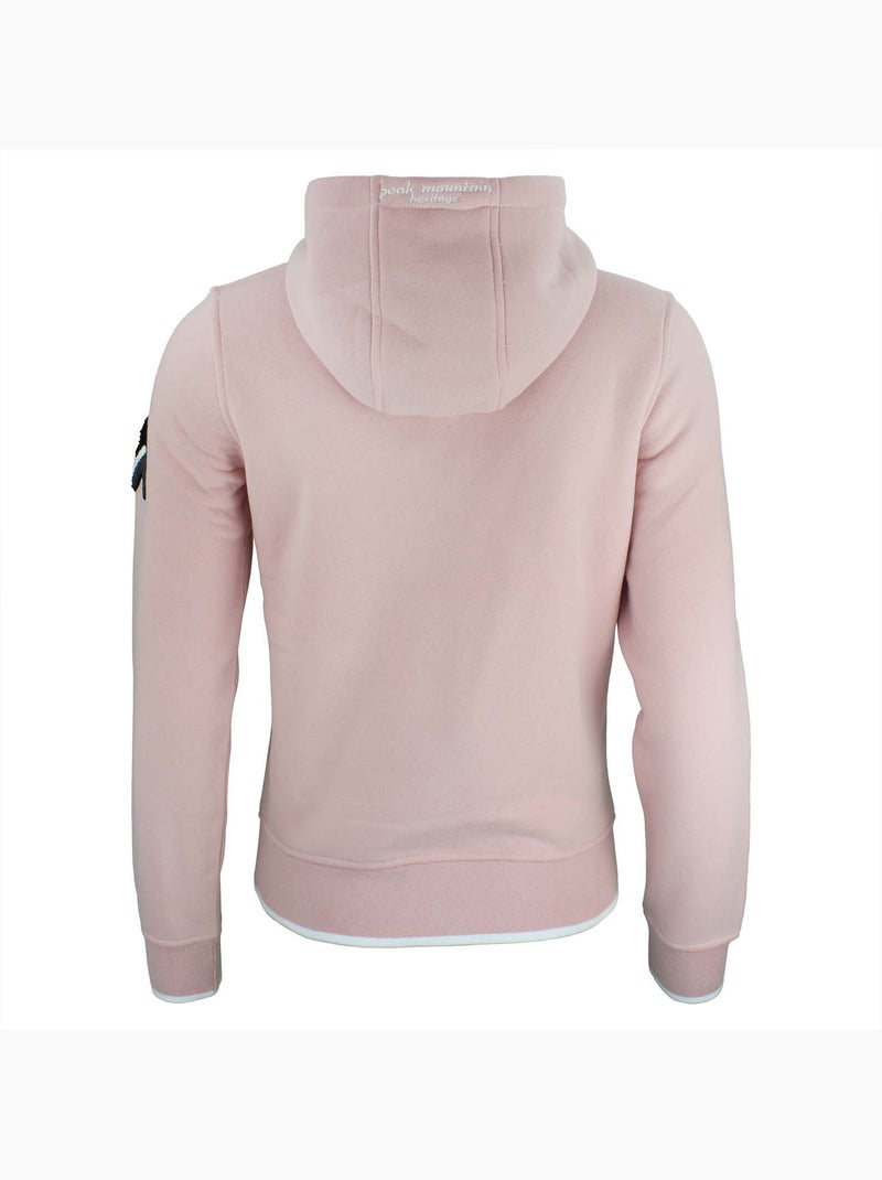 Sweat à capuche   AFLOW - PEAK MOUNTAIN Rose - Kiabi