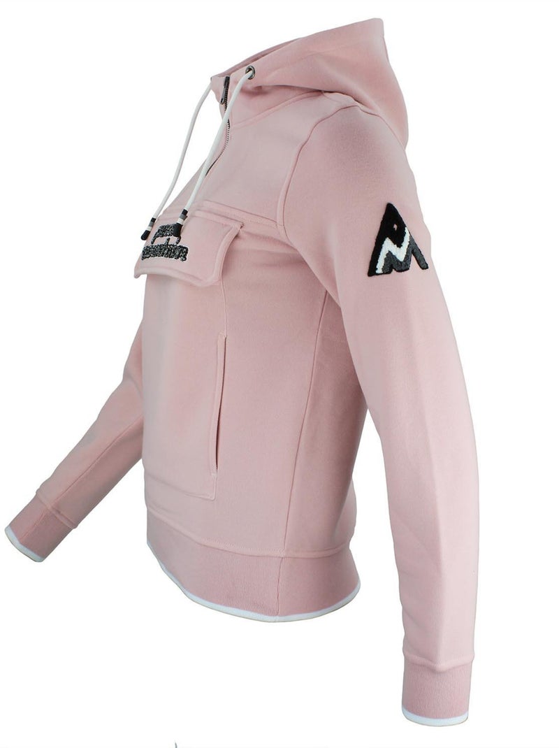 Sweat à capuche   AFLOW - PEAK MOUNTAIN Rose - Kiabi