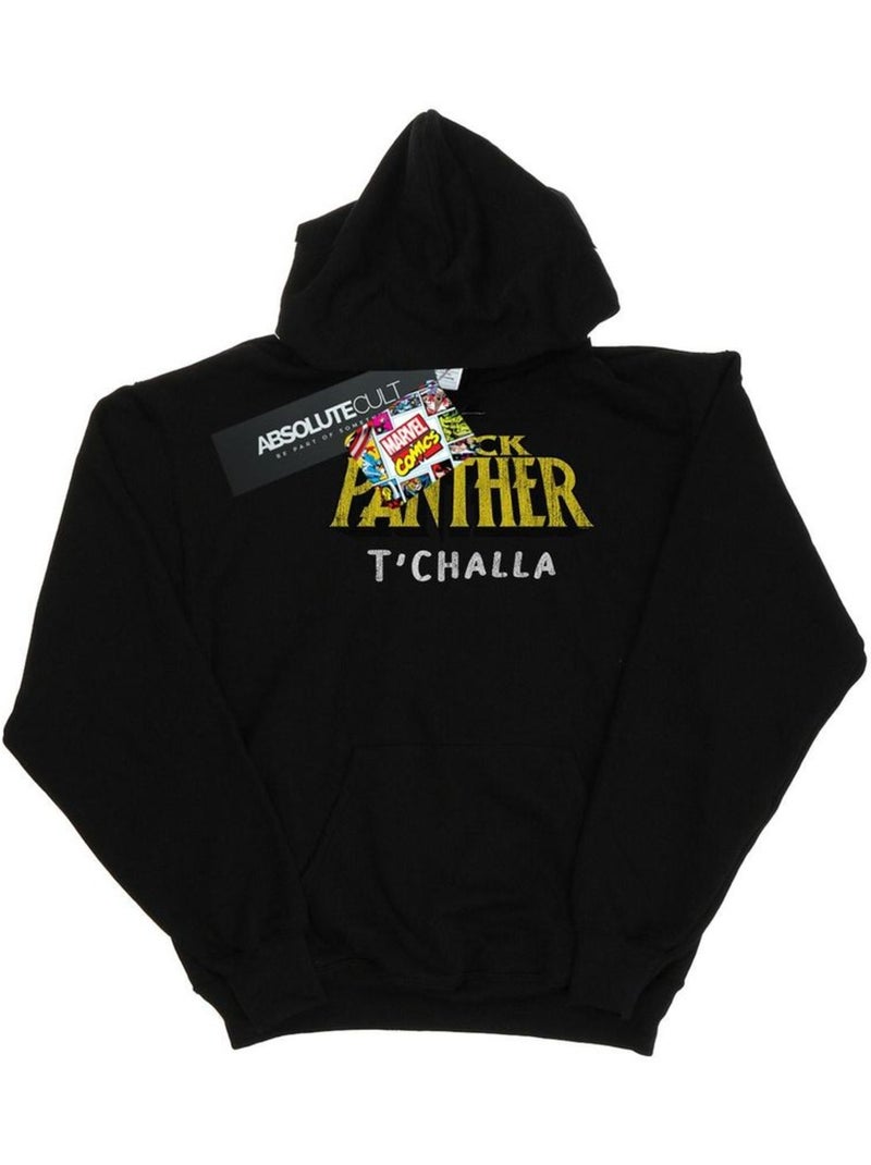 Sweat à capuche aka t'challa - marvel Noir - Kiabi