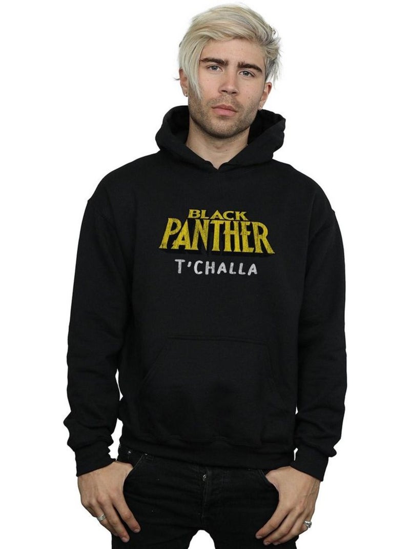 Sweat à capuche aka t'challa - marvel Noir - Kiabi