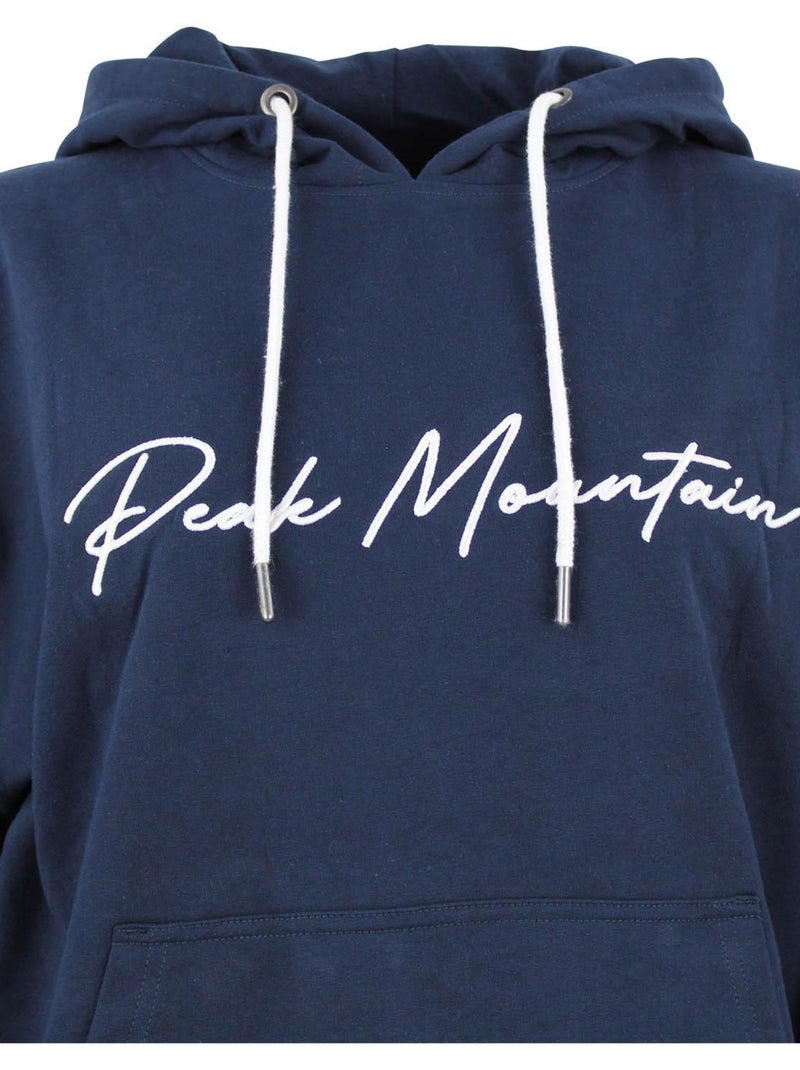 Sweat à capuche   ALAUREN - PEAK MOUNTAIN Bleu marine - Kiabi