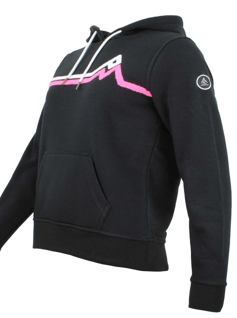 Sweat à capuche   ARENTIN - PEAK MOUNTAIN Noir Noir - Kiabi