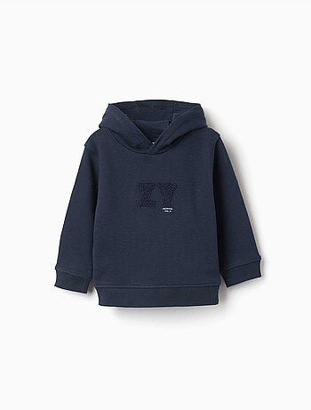 Sweat à capuche avec imprimé en relief ZY