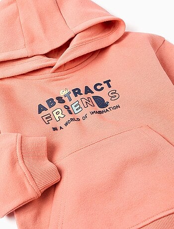 Sweat à Capuche avec Imprimé Abstract Friends