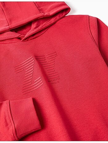Sweat à capuche avec imprimé en relief ZY