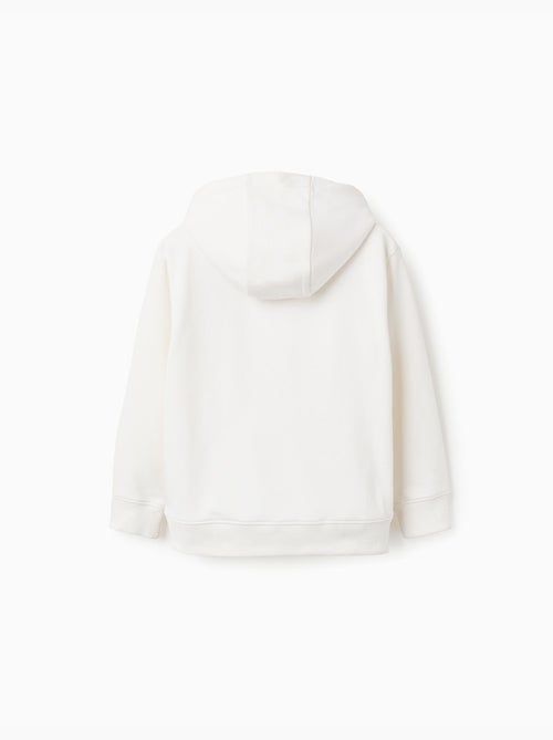 Sweat à capuche avec imprimé et poche à l'avant - Kiabi