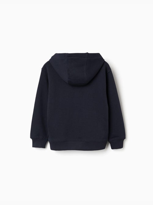 Sweat à capuche avec imprimé et poche à l'avant - Kiabi