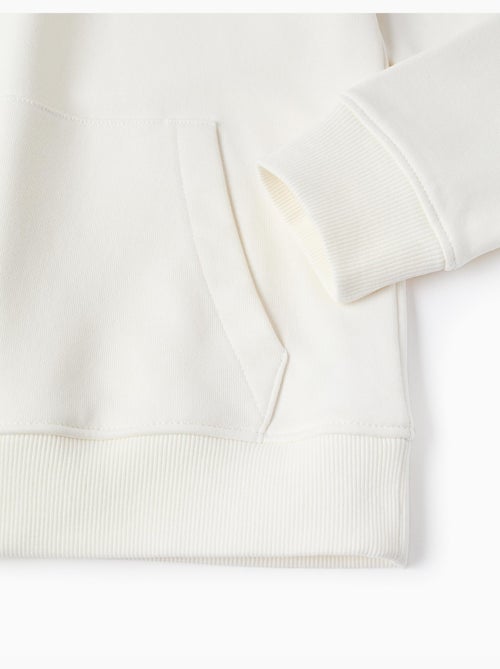 Sweat à capuche avec imprimé et poche à l'avant - Kiabi