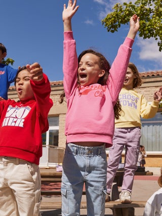 Sweat à capuche avec imprimé