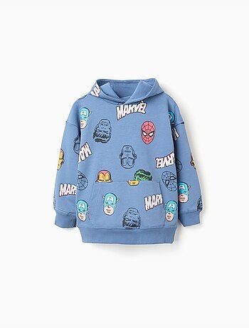 Sweat à capuche avec motif super-héros Marvel