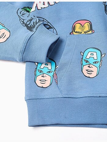 Sweat à capuche avec motif super-héros Marvel