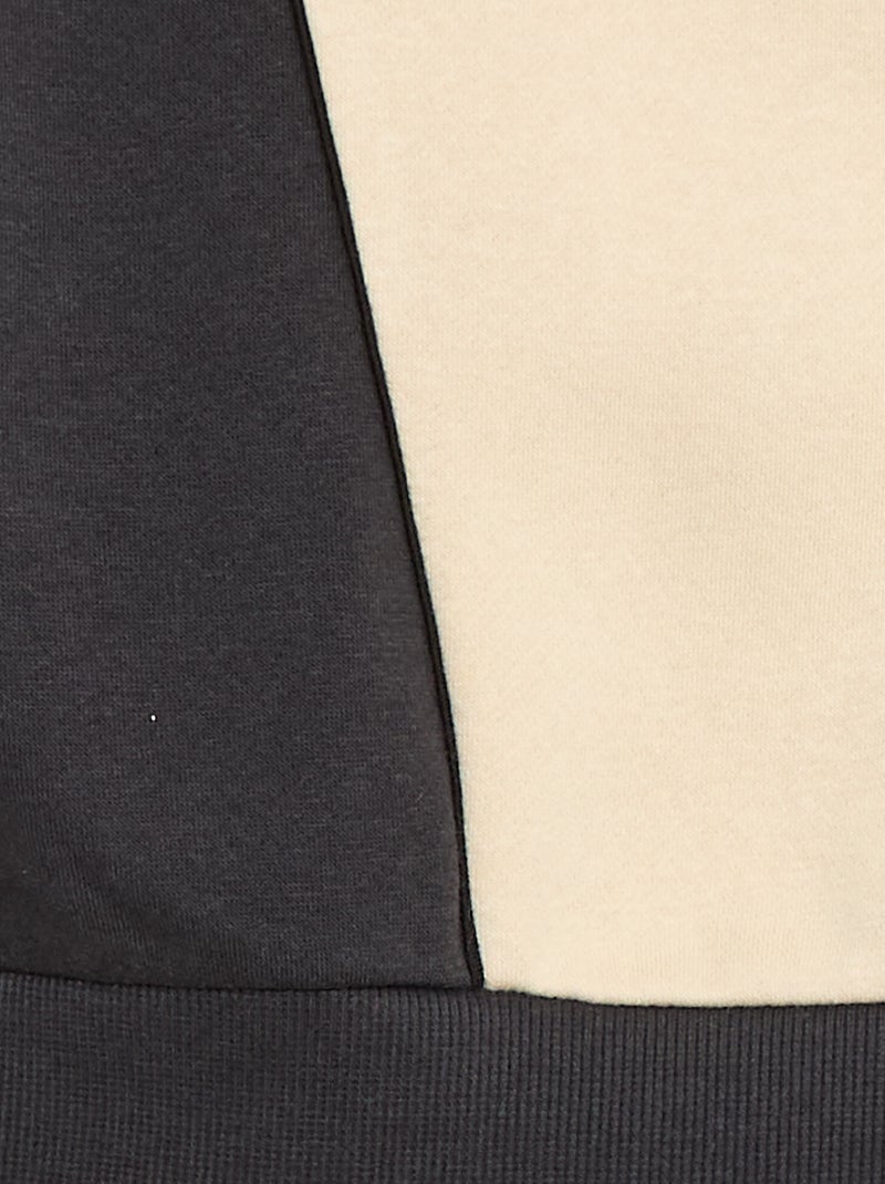 Sweat à capuche avec motifs Beige - Kiabi