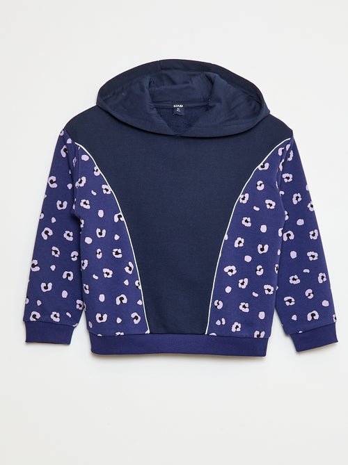 Sweat à capuche avec motifs - Kiabi