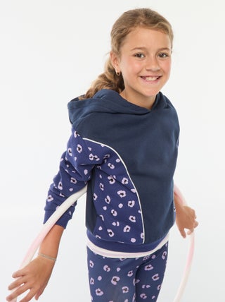 Sweat à capuche avec motifs