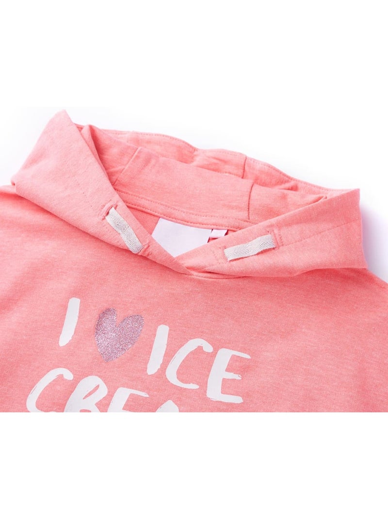 Sweat à capuche avec nœud en bas - vidaxl Rose - Kiabi