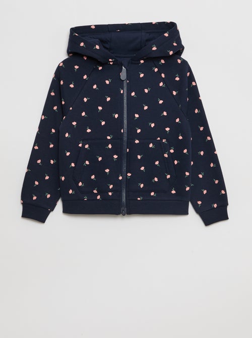 Sweat à capuche avec ouverture zippée et aimantée - collection facile à enfiler - Kiabi