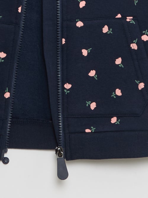 Sweat à capuche avec ouverture zippée et aimantée - So Easy - Kiabi