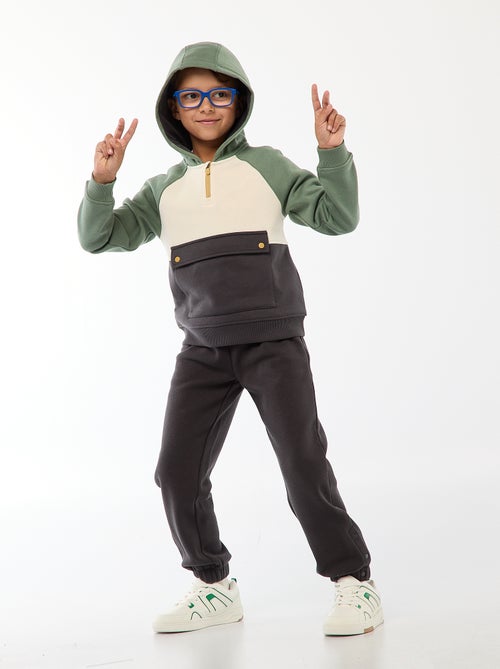 Sweat à capuche avec poche à rabat - So Easy - Kiabi