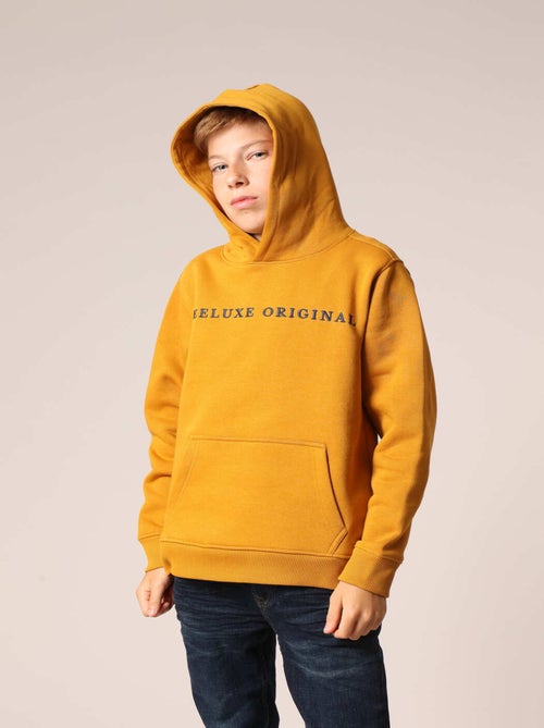 Sweat à capuche avec poche kangourou et logo imprimé sur la poitrine 'deeluxe' - Kiabi Sweat à capuche avec poche kangourou et logo imprimé sur la poitrine 'deeluxe' - Kiabi