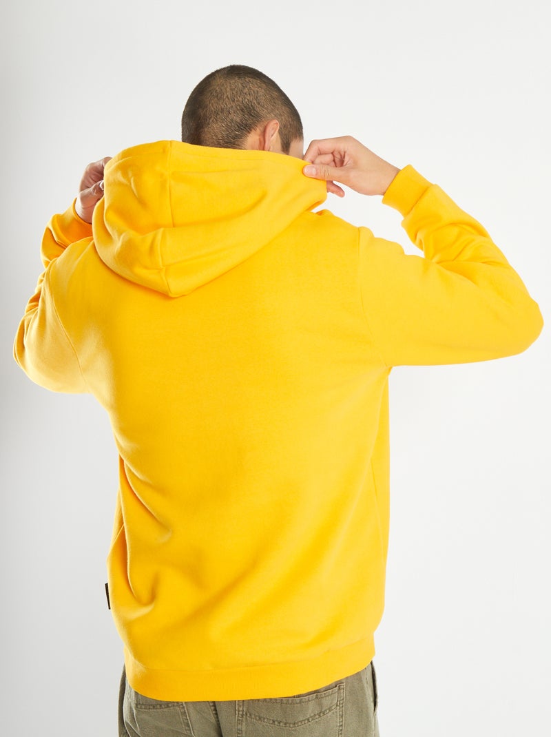 Sweat à capuche avec poche kangourou Jaune - Kiabi