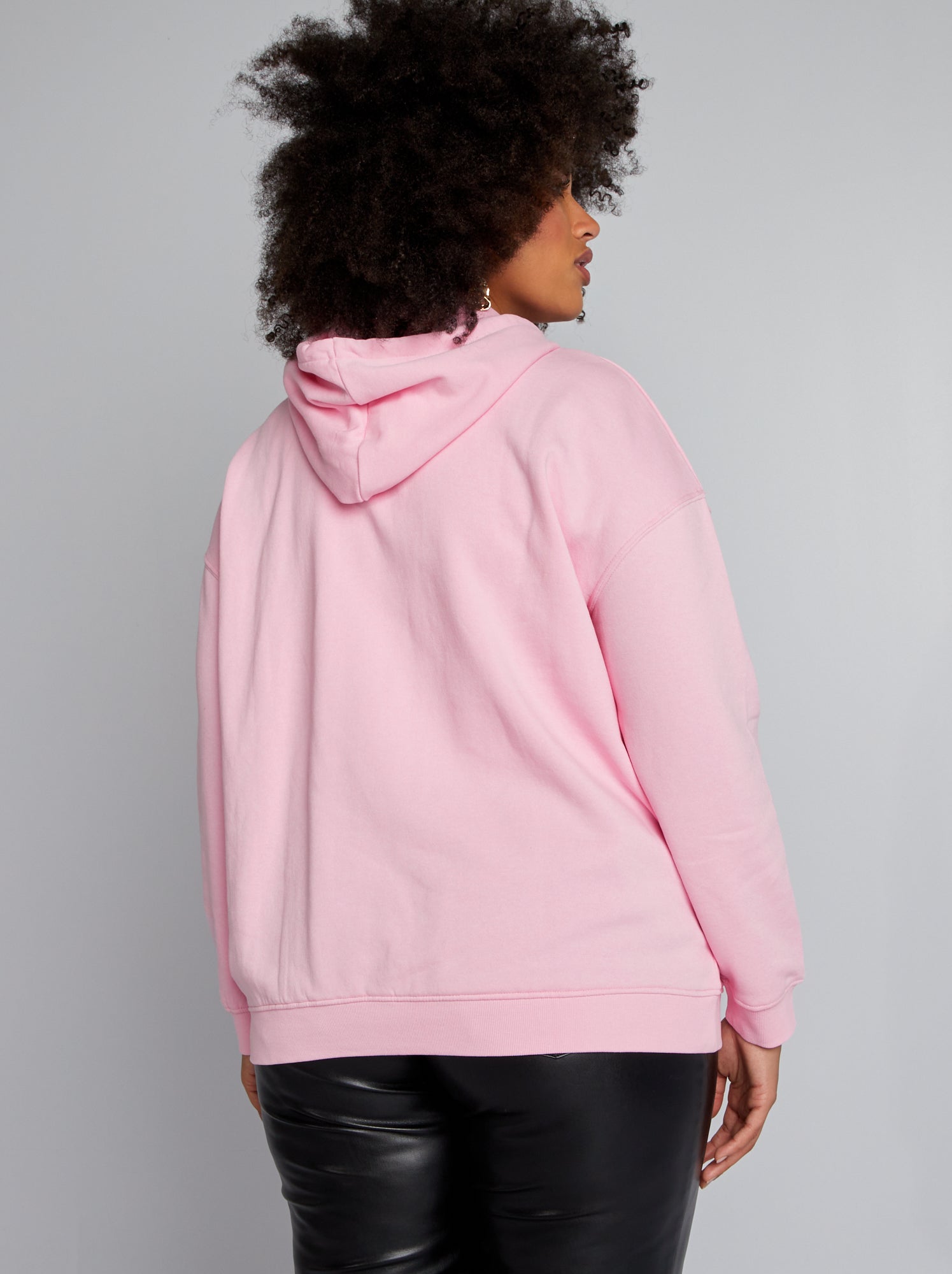 Kawaii-Story TS-361 Sweat à Capuche Avec Oreilles Motif Lapin Aux Fraises Rose Pastel Gothique, Rose, Taille Unique