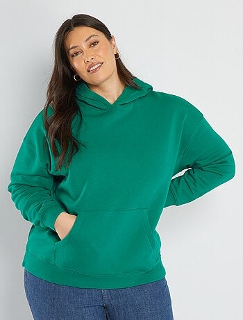 Sweat à capuche avec poche kangourou - Kiabi