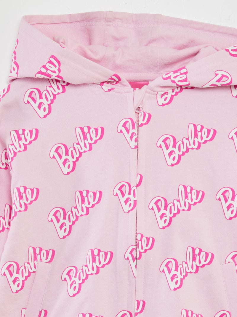 Sweat à capuche 'Barbie' Rose - Kiabi