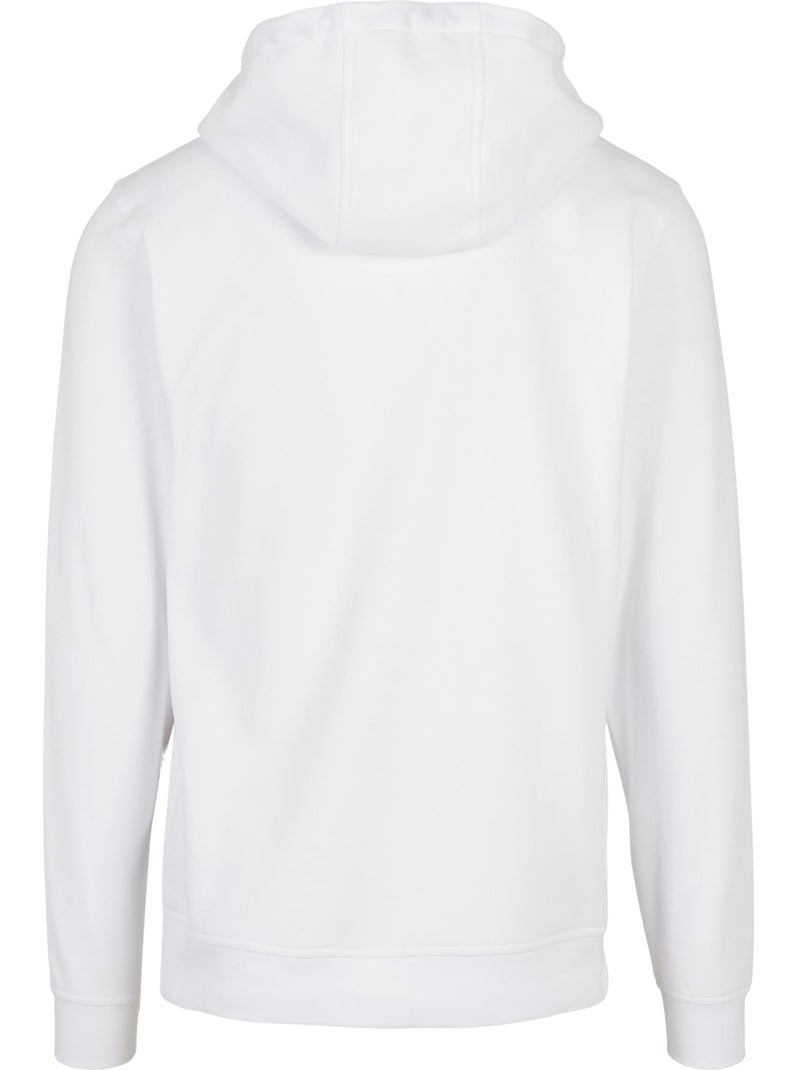Sweat à capuche basic - build your brand Blanc - Kiabi