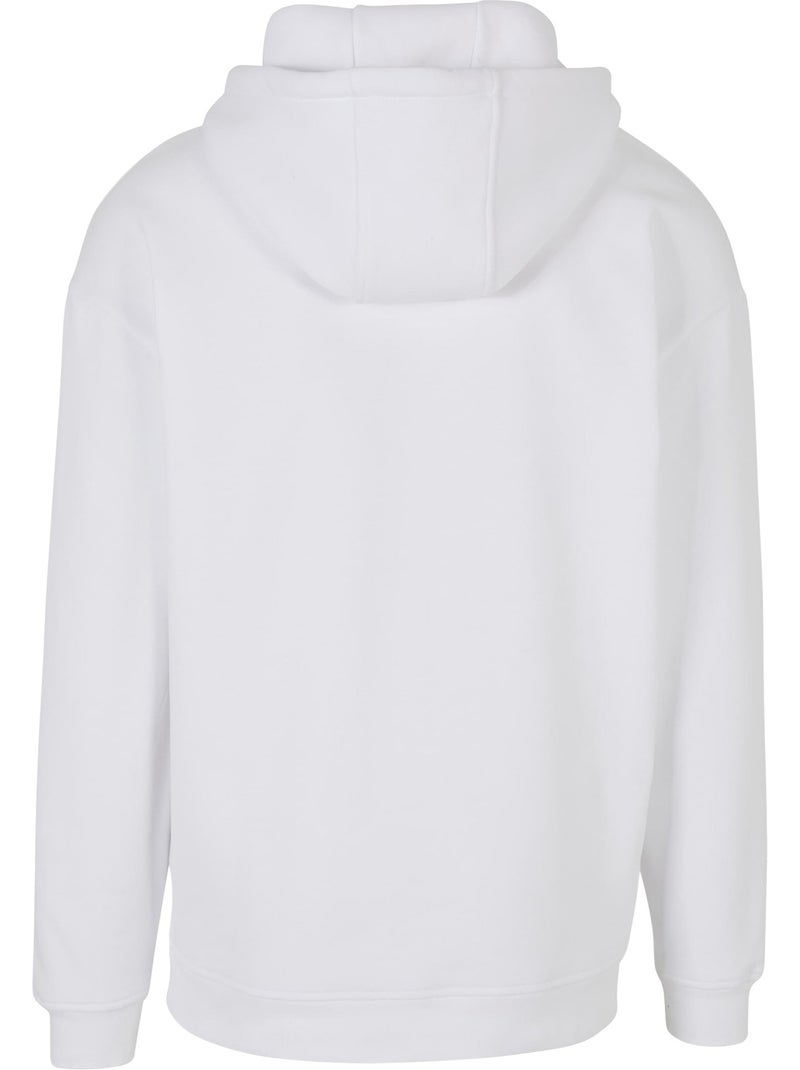 Sweat à capuche basic - build your brand Blanc - Kiabi