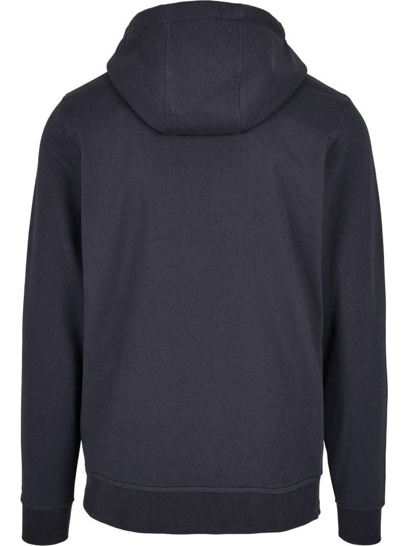 Sweat à capuche basic - build your brand Bleu marine - Kiabi