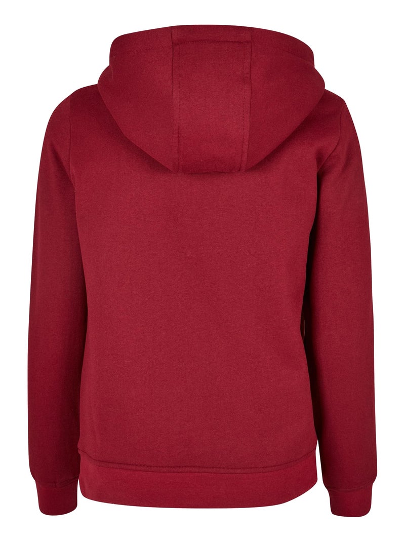 Sweat à capuche basic - build your brand Bordeaux - Kiabi