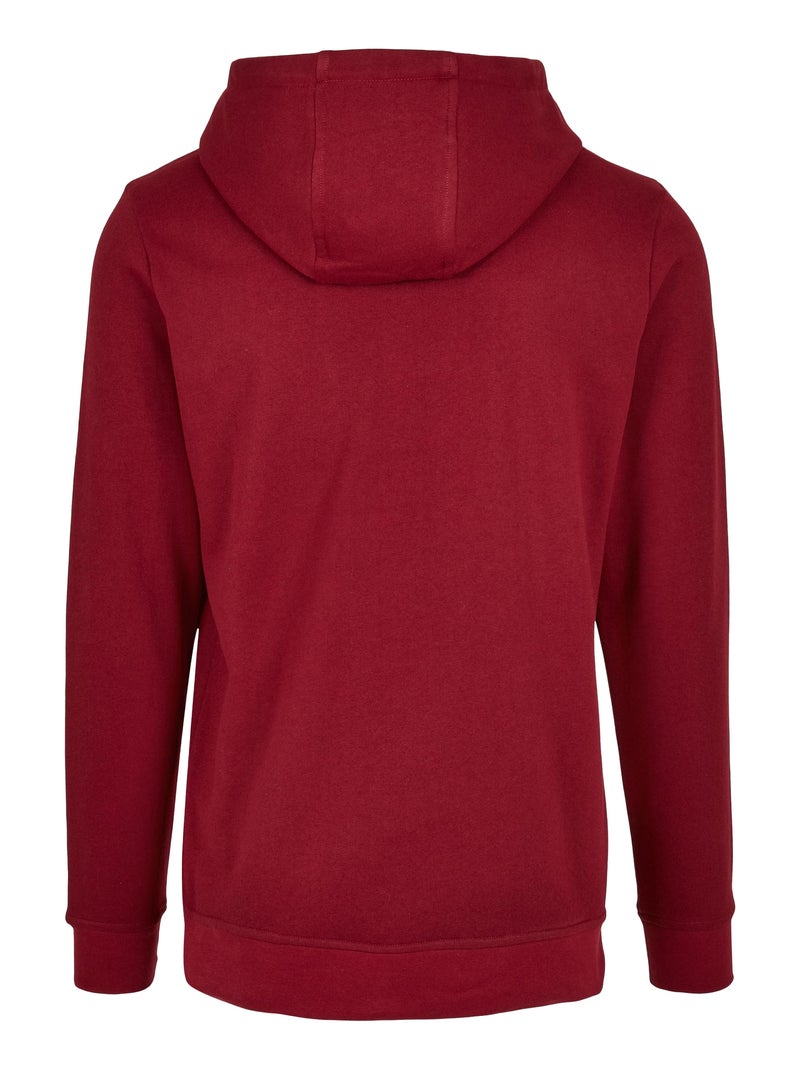 Sweat à capuche basic - build your brand Bordeaux - Kiabi
