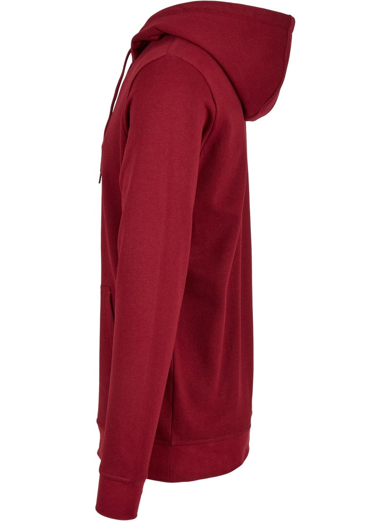 Sweat à capuche basic - build your brand Bordeaux - Kiabi