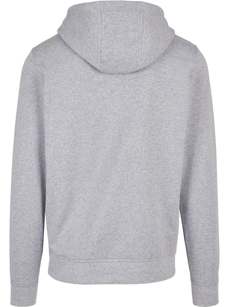 Sweat à capuche basic - build your brand Gris chiné - Kiabi